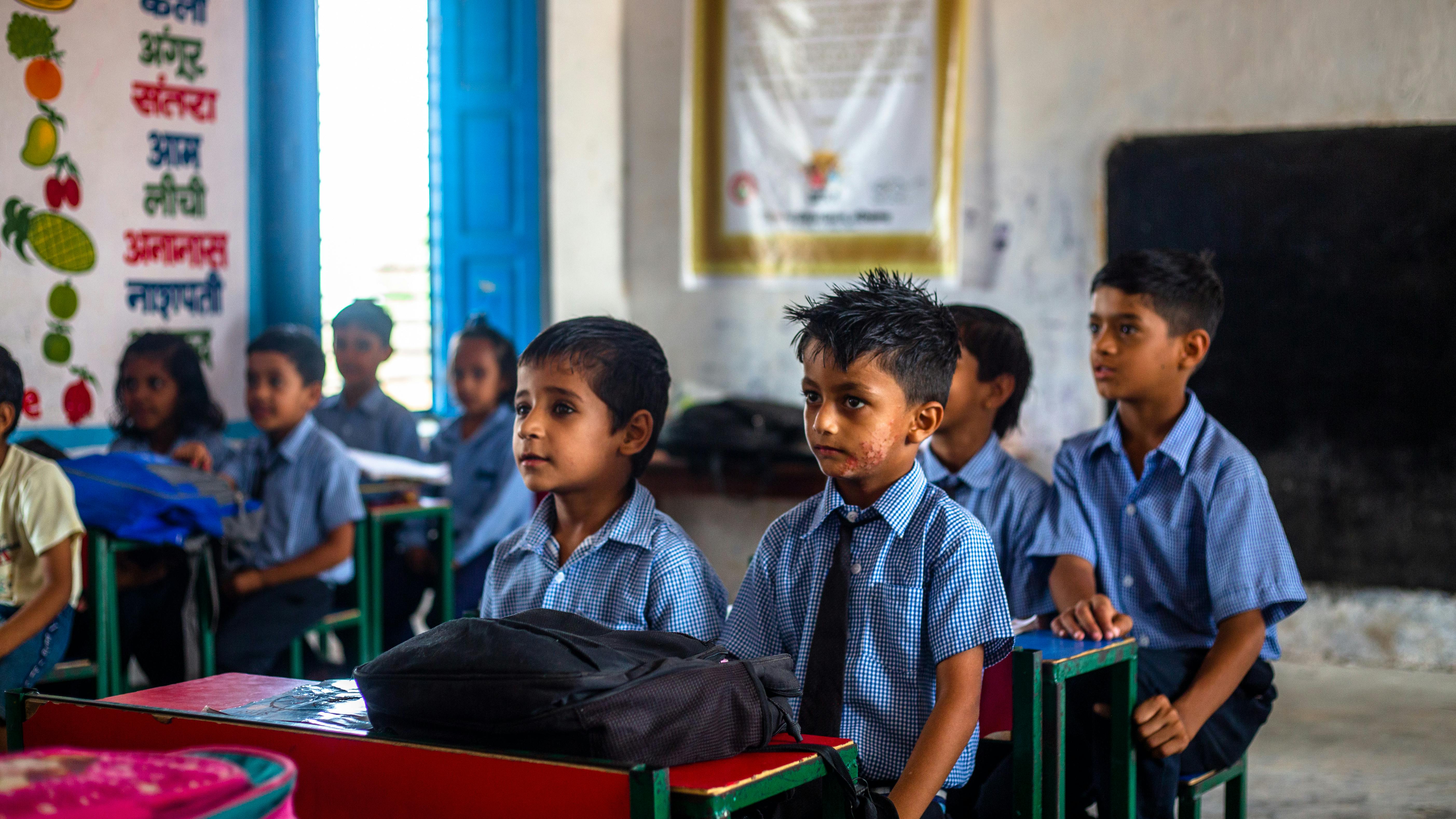 Children in classroom